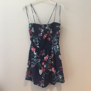 Only Worn Once! Navy Floral Romper
